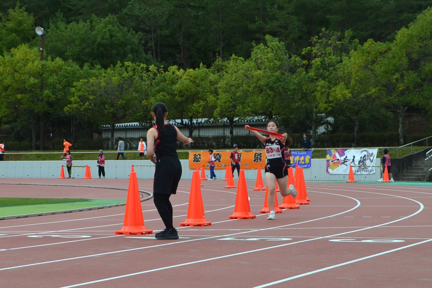 女子4区から5区へ