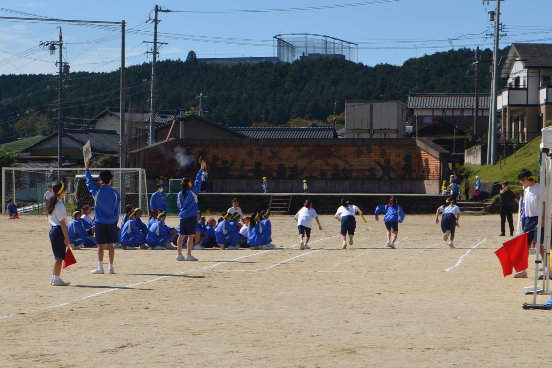 リレーのスタートの様子