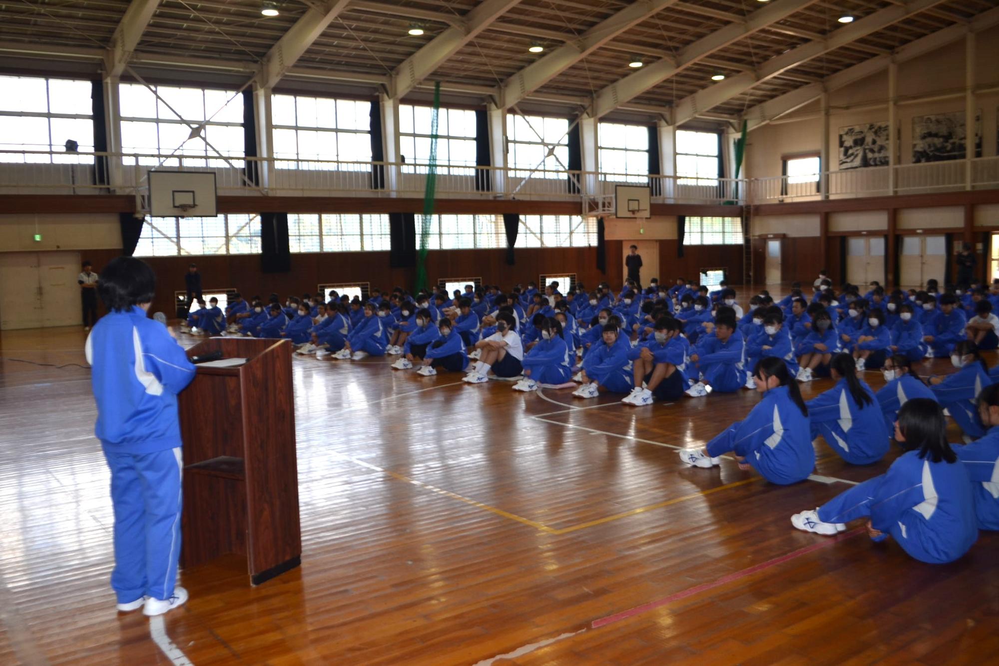 司会者から見る生徒総会