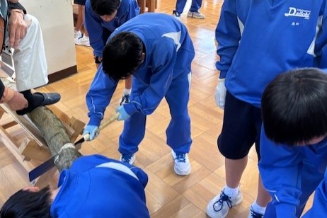 木工体験の様子