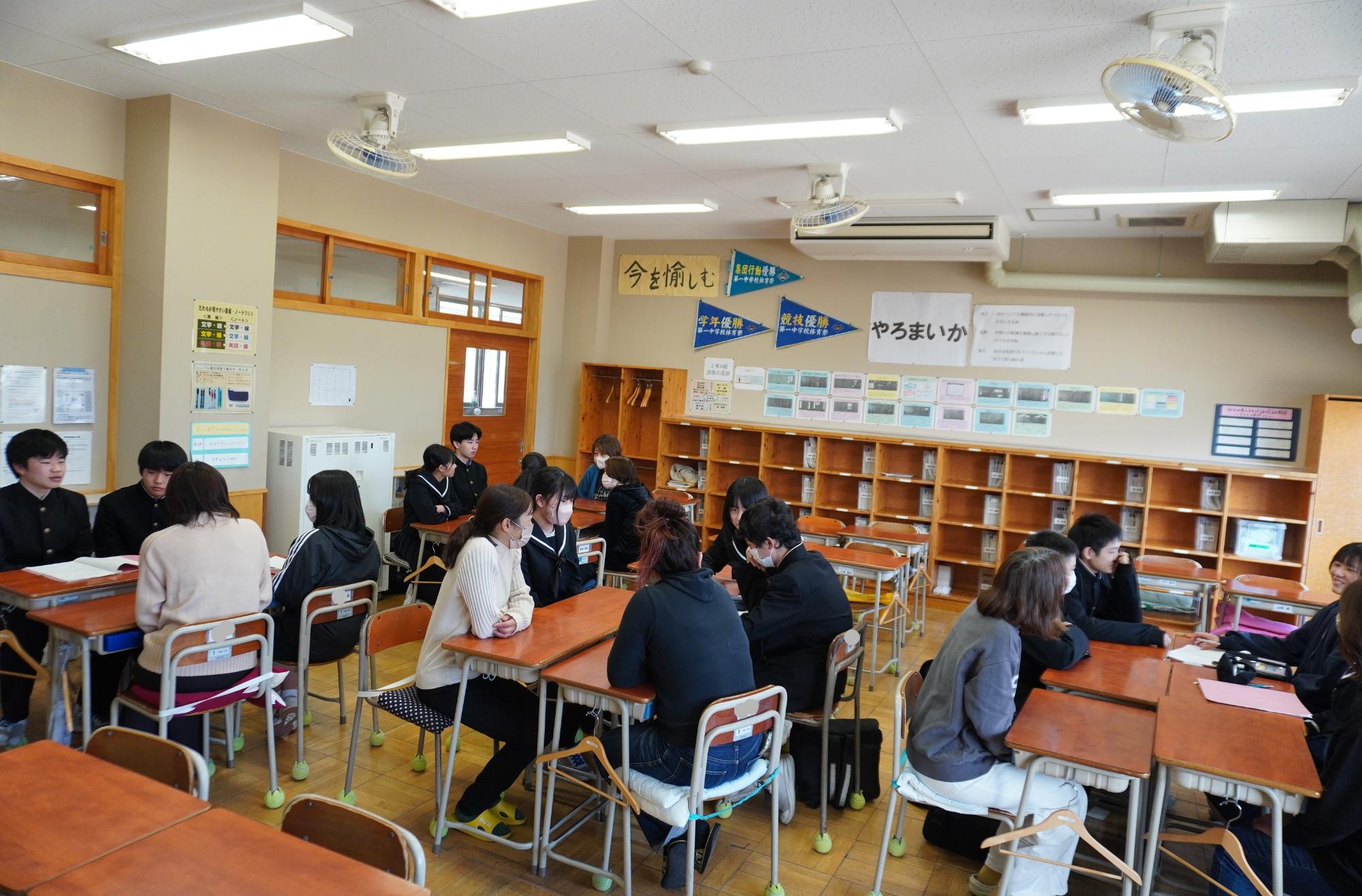 調理員さんとの話し合いの様子