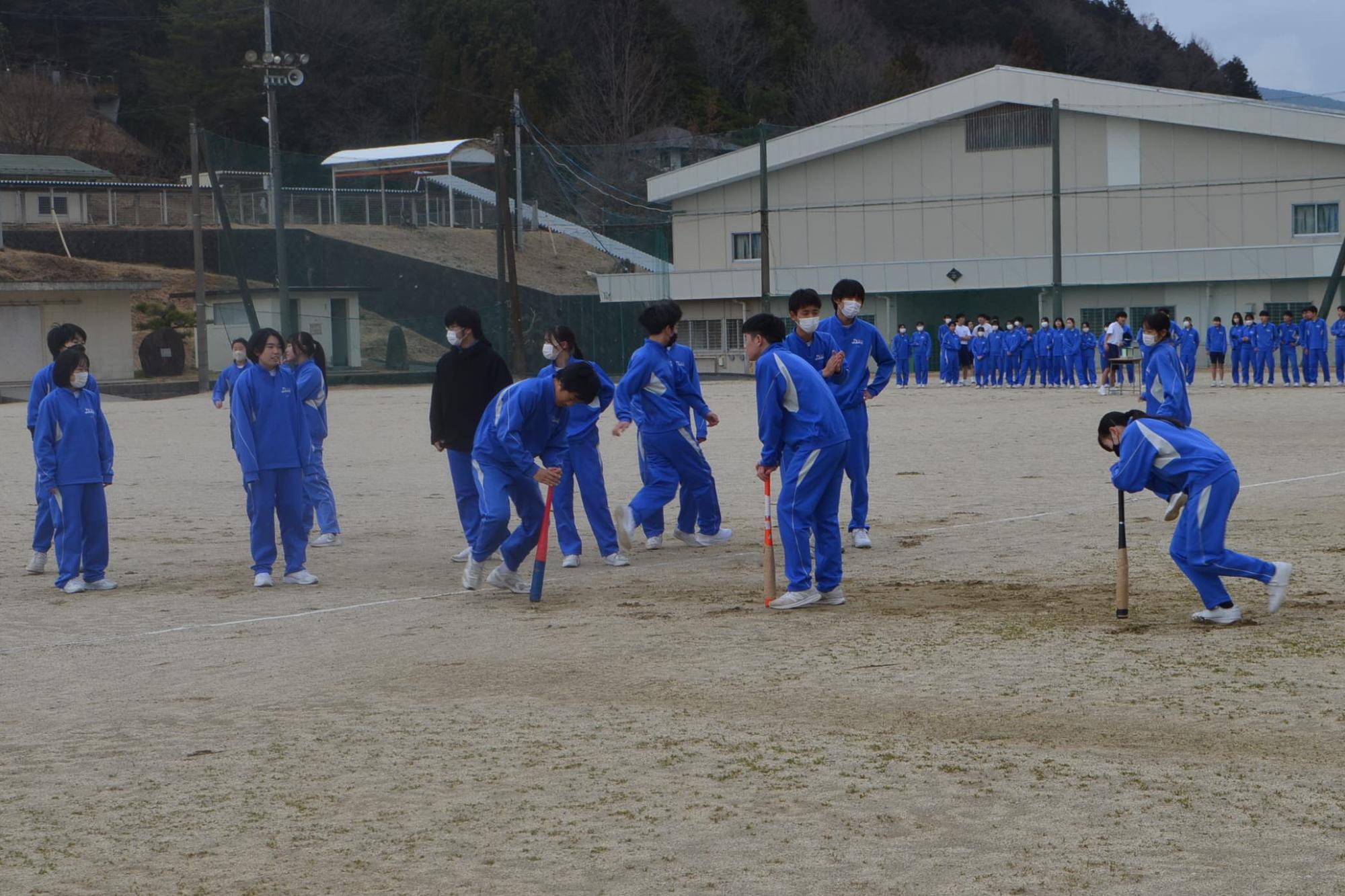 障害物競走の様子