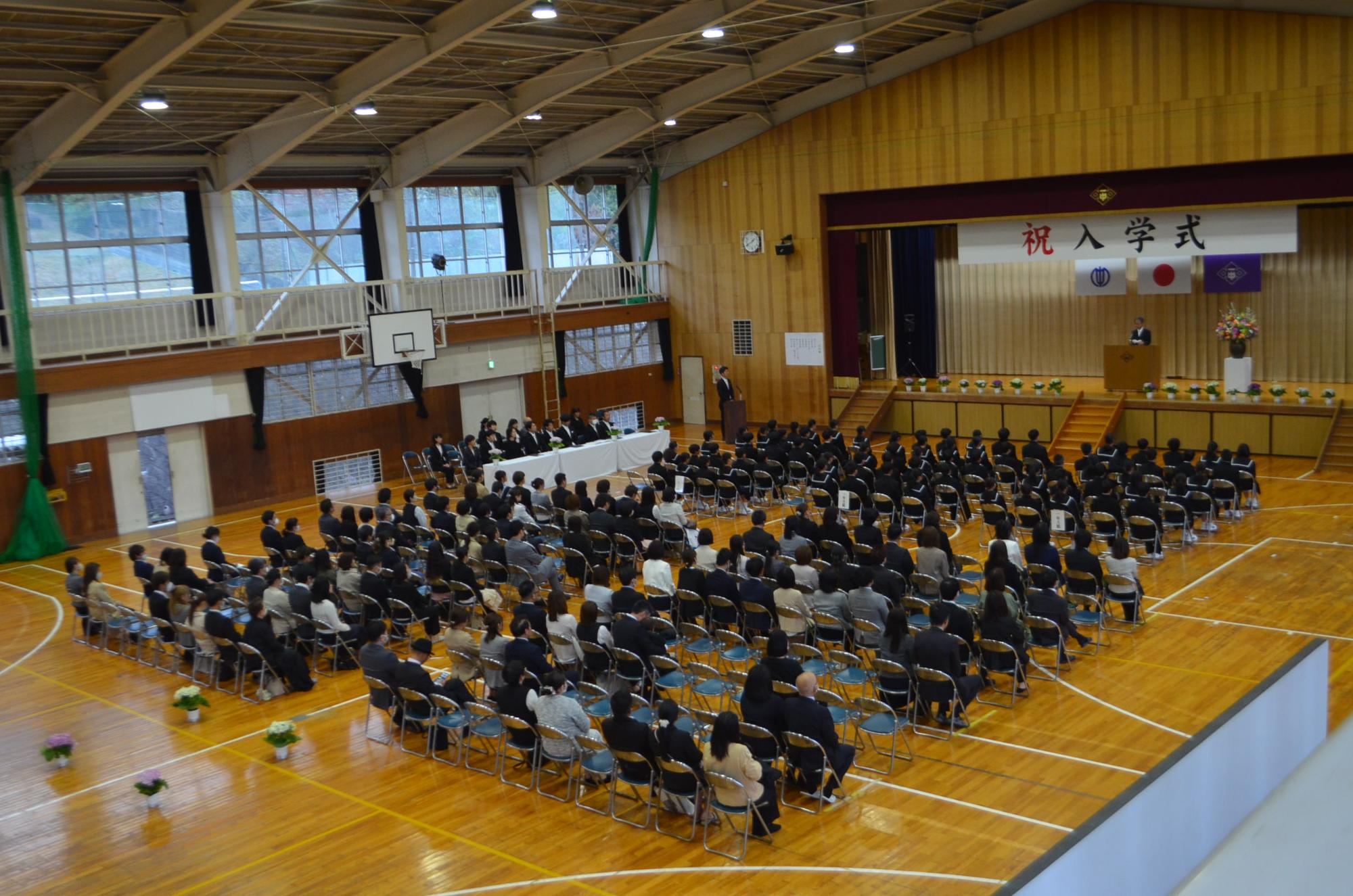 入学式の全体の様子