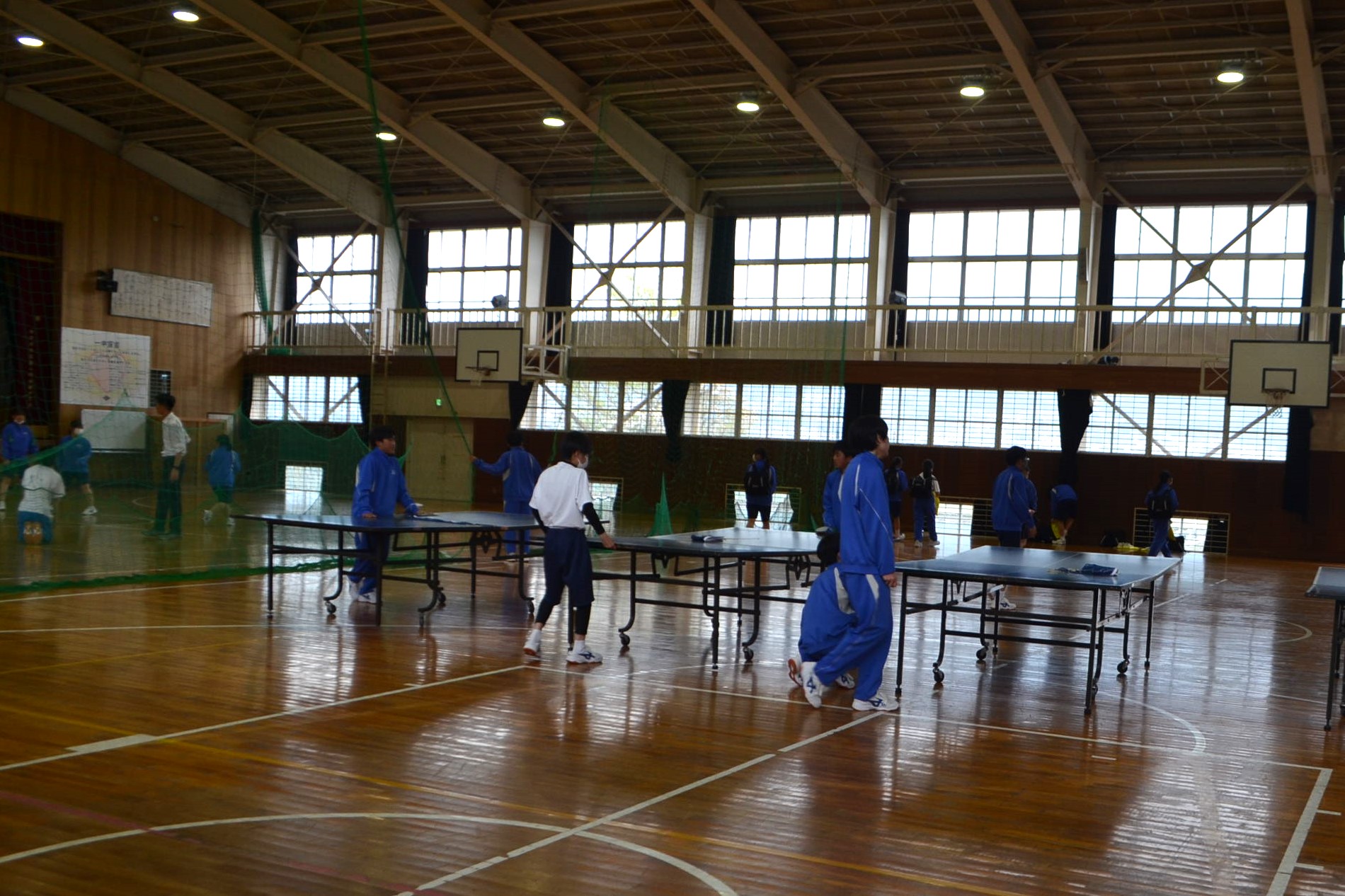 卓球部の様子
