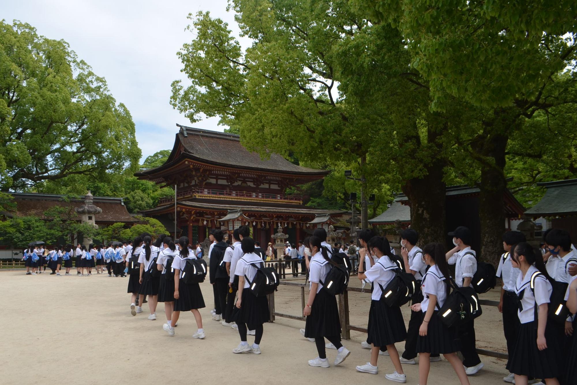 大宰府見学の様子