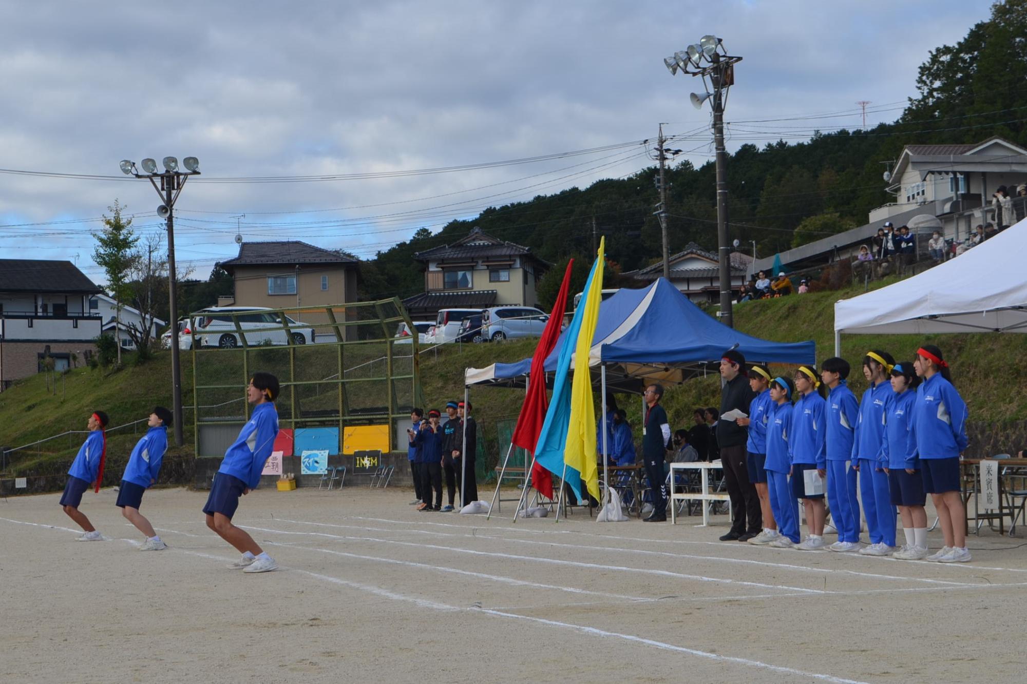 開会式集合の様子