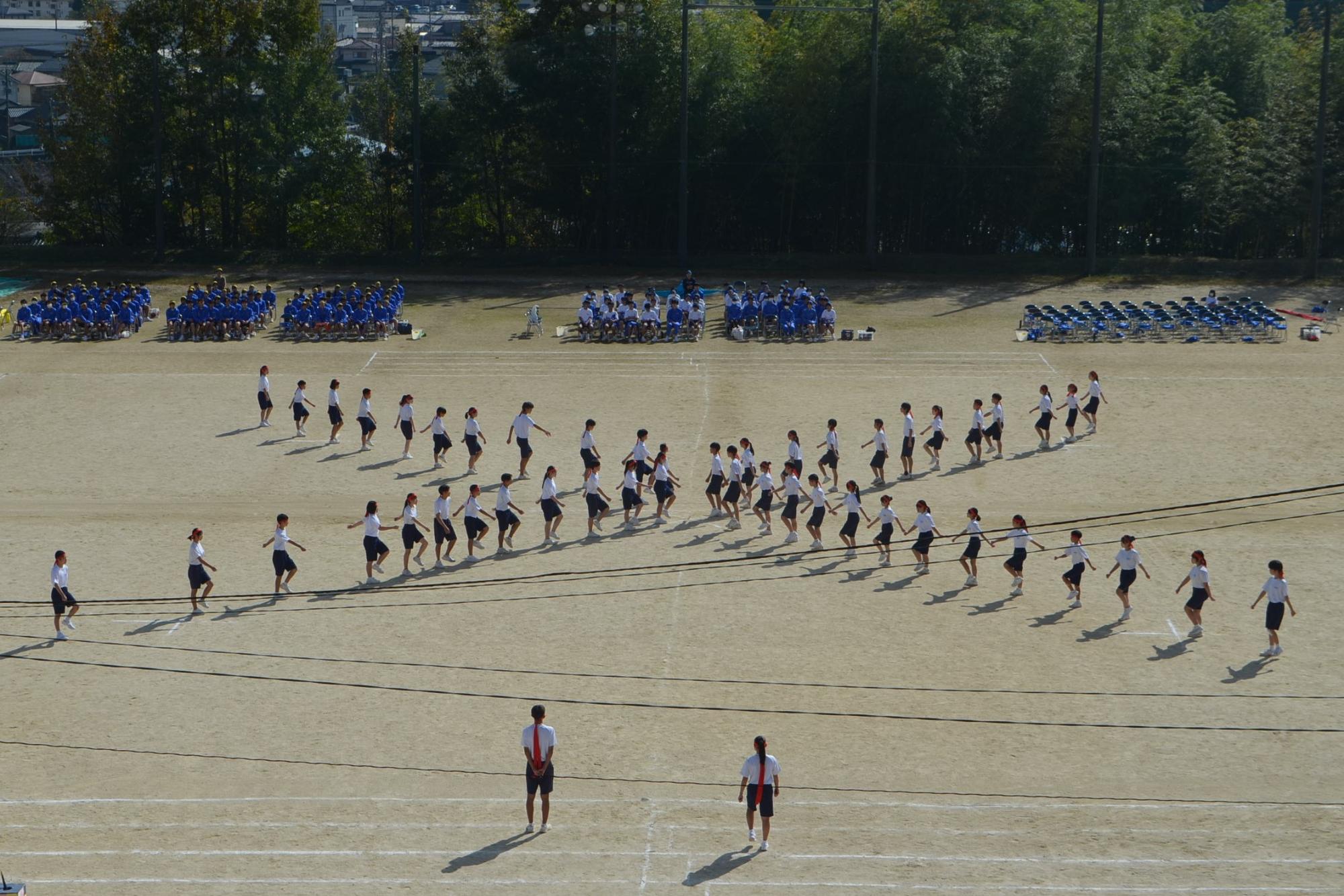 赤団の集団行動