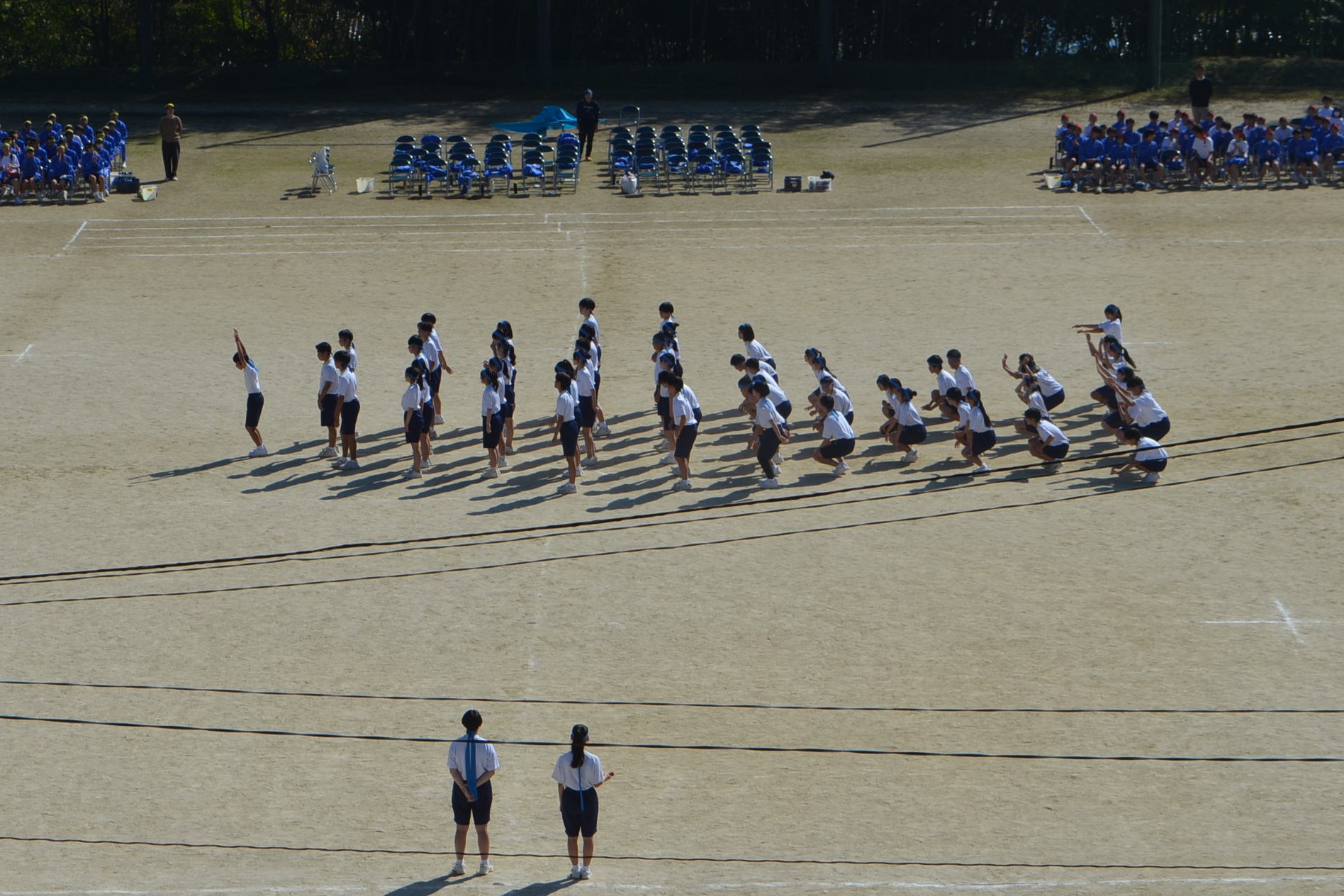 青団の集団行動