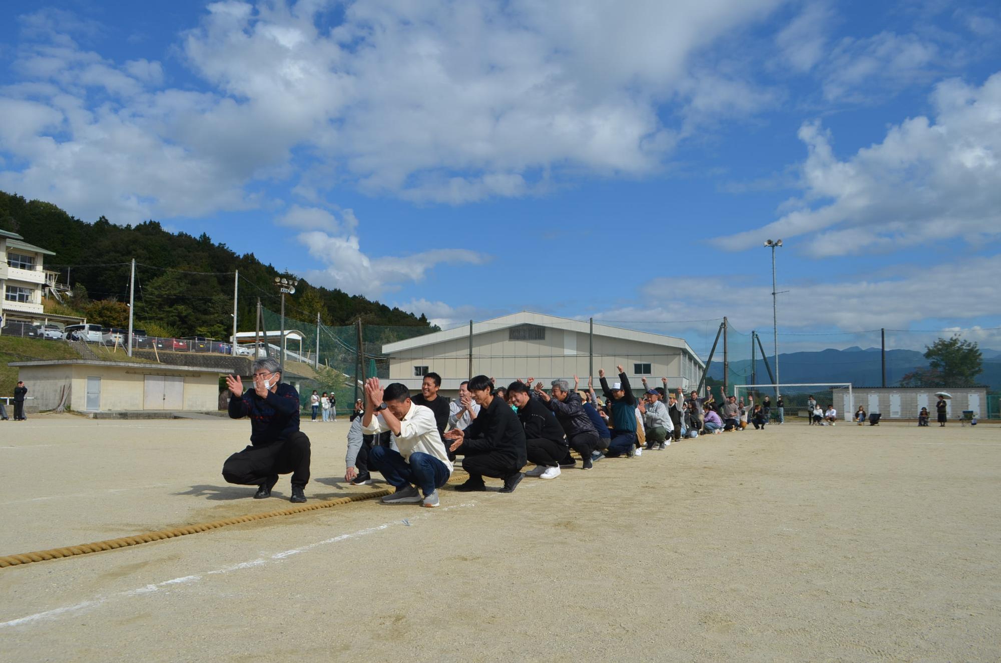 綱引きの結果発表