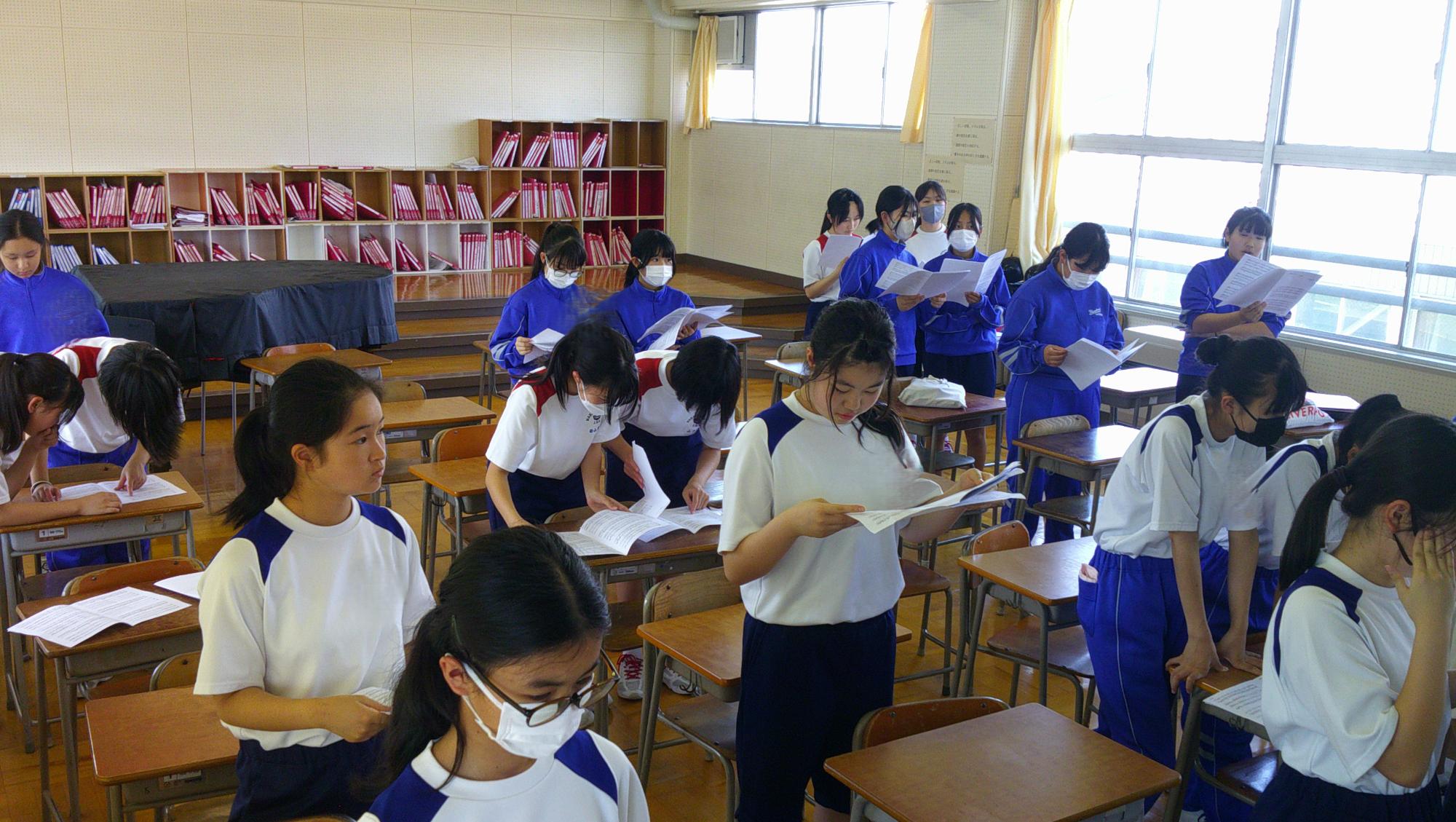 サークル合唱練習の様子