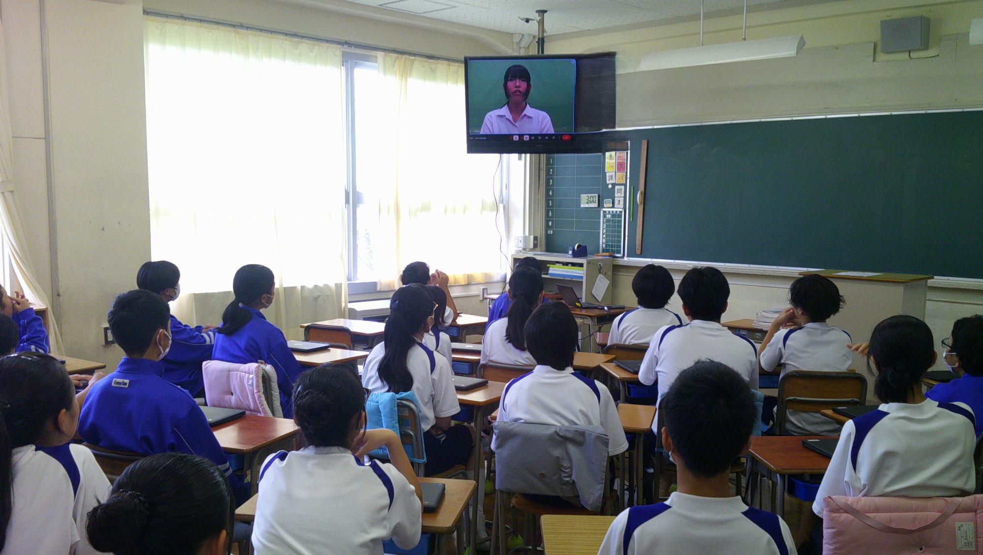 後期生徒会役員選挙の様子