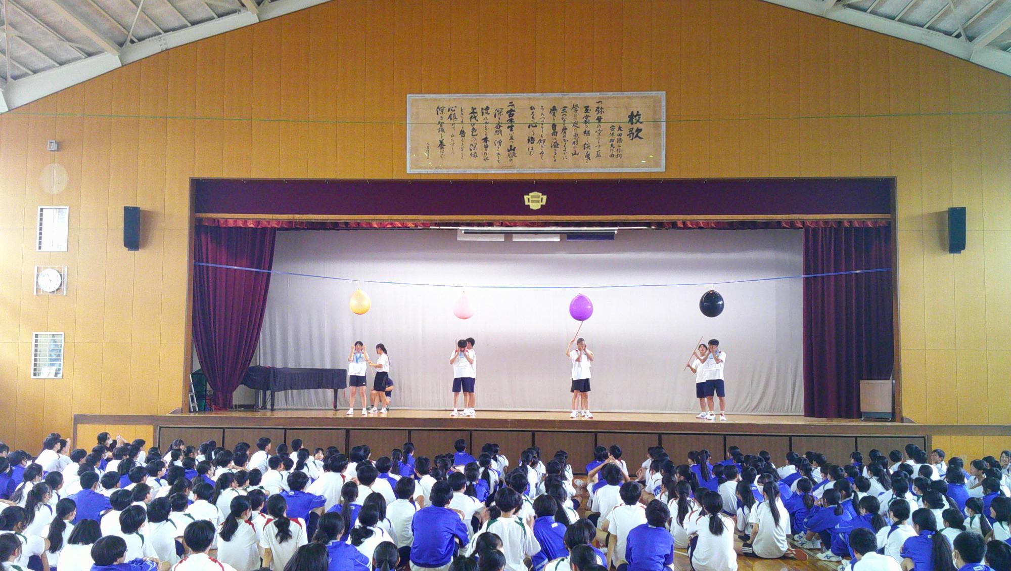 体育大会色決め集会1