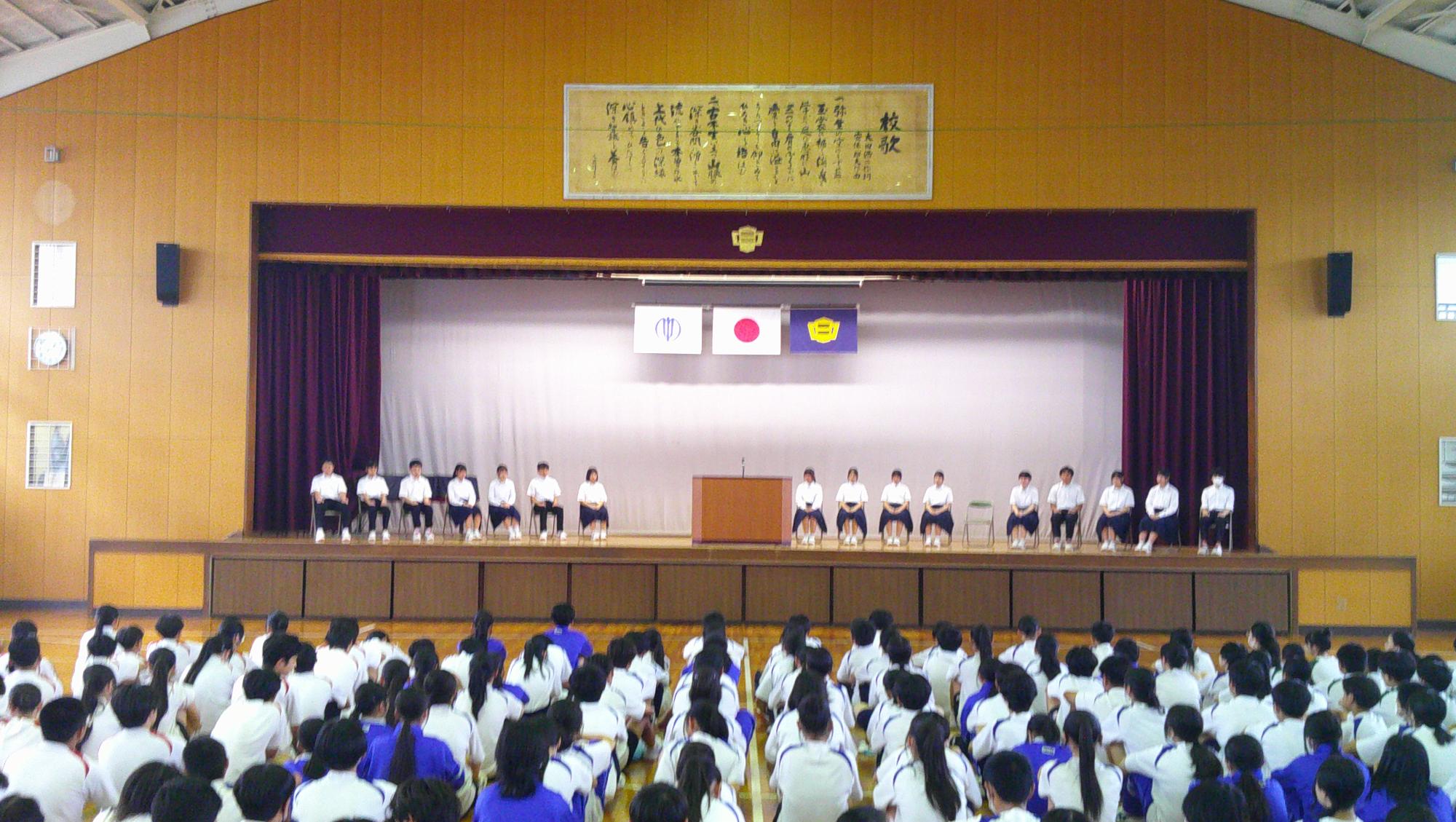 生徒会役員選挙の様子