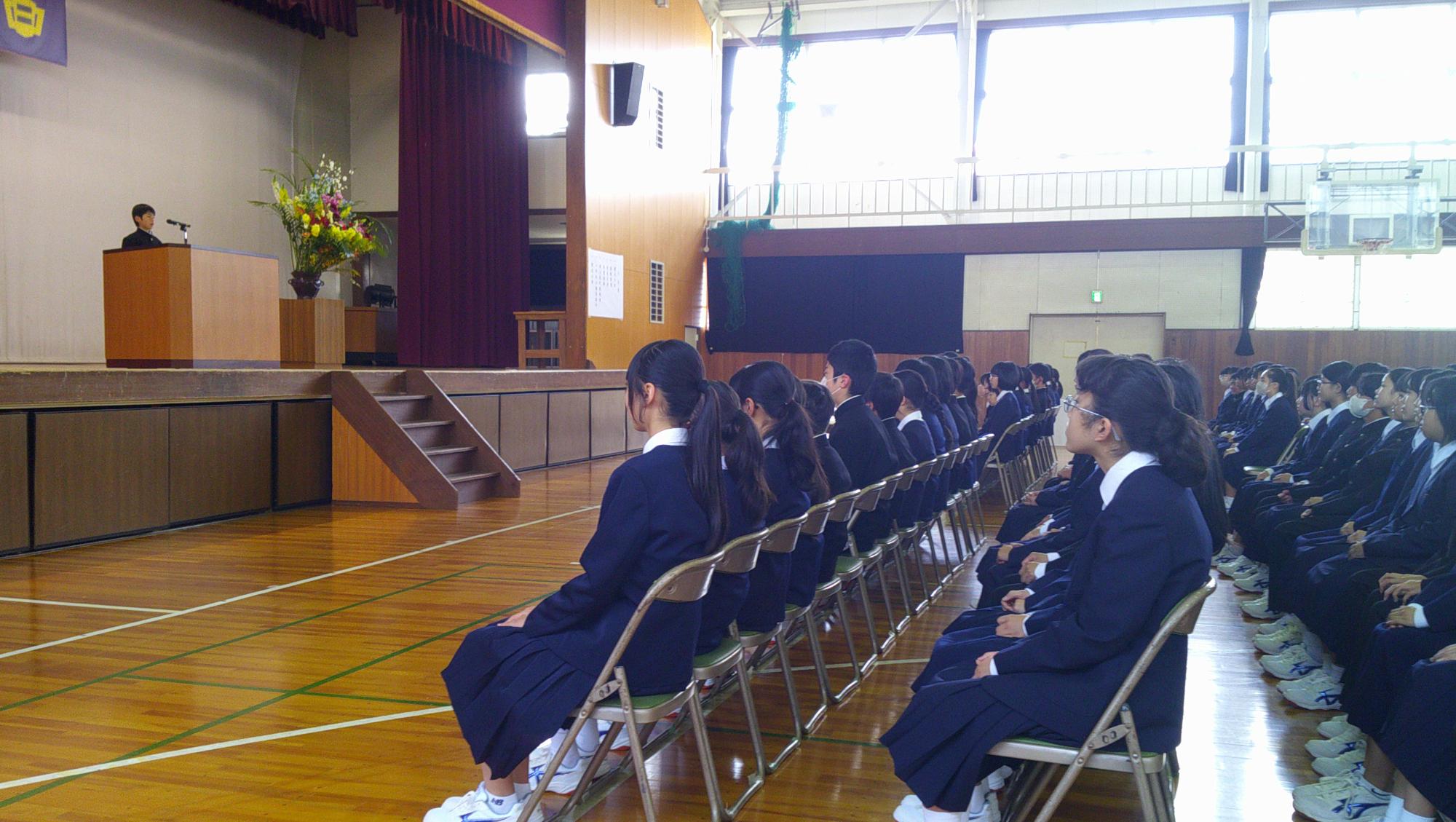 入学式の様子