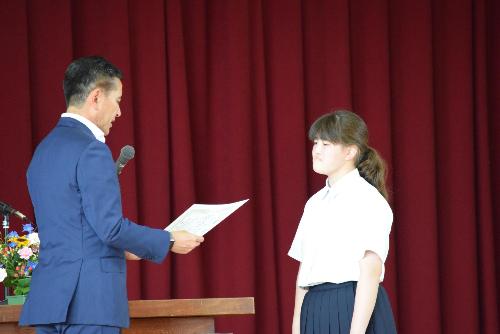 表彰の様子