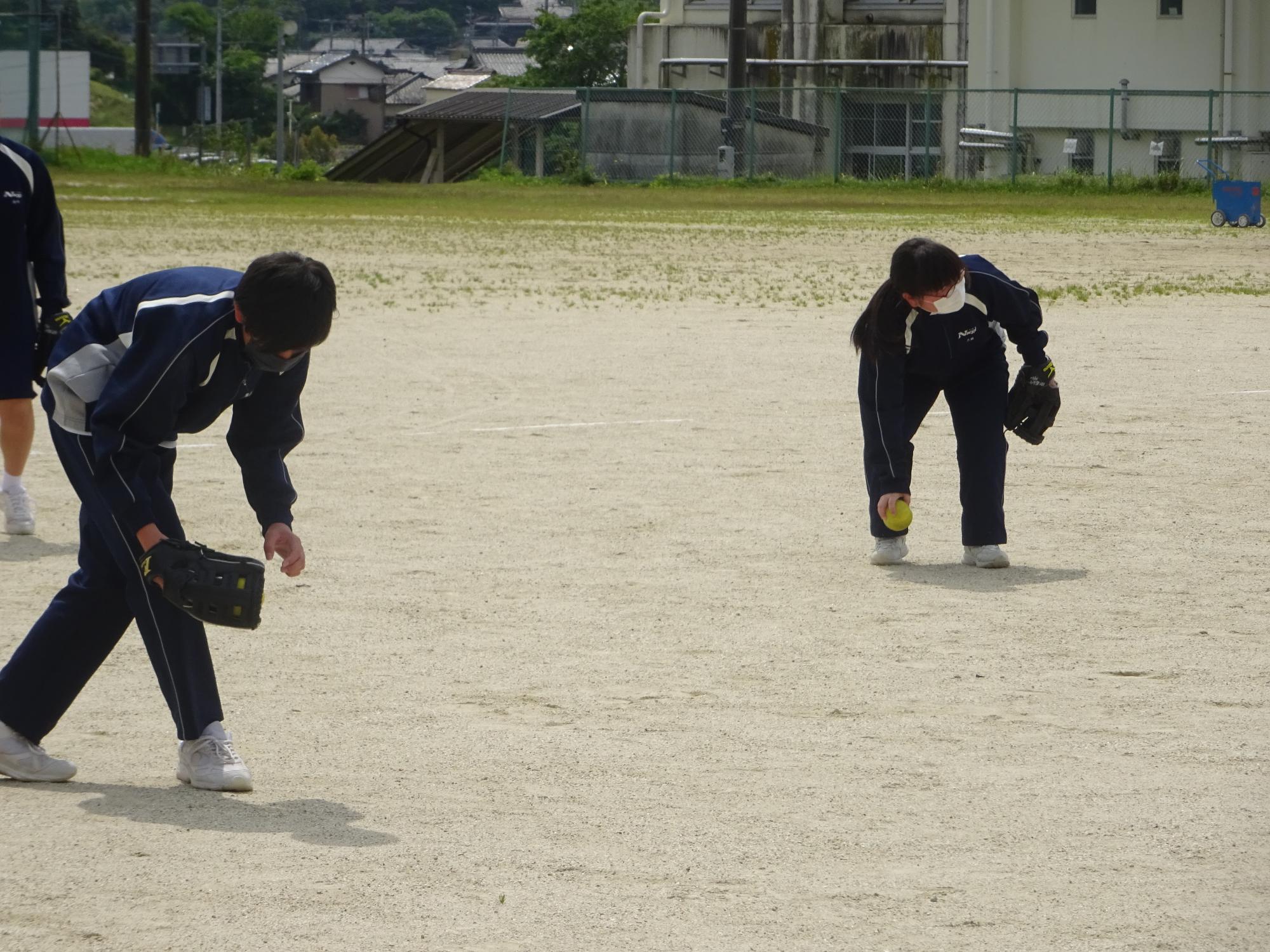 守る生徒