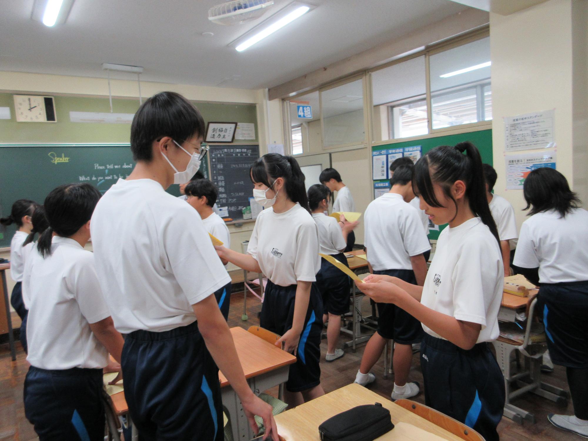 夏休み前の授業参観でBRUSH UP!／中津川市