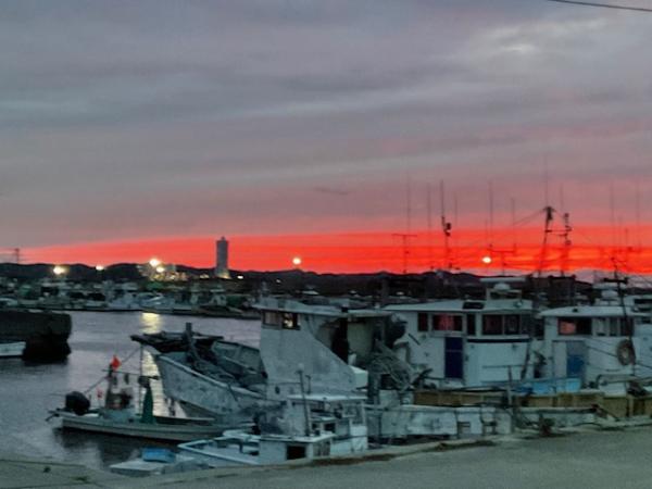 夕日