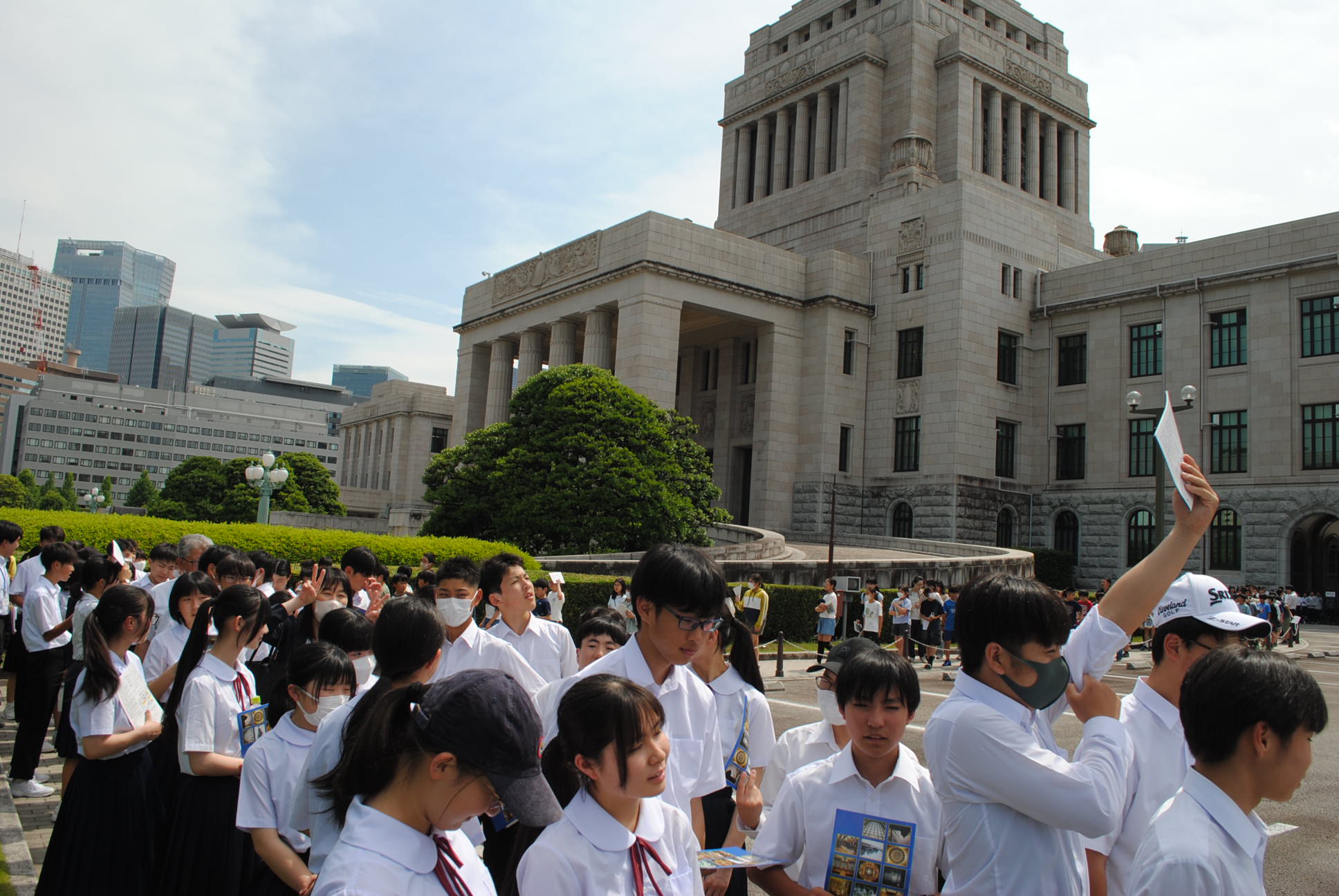 国会議事堂での様子