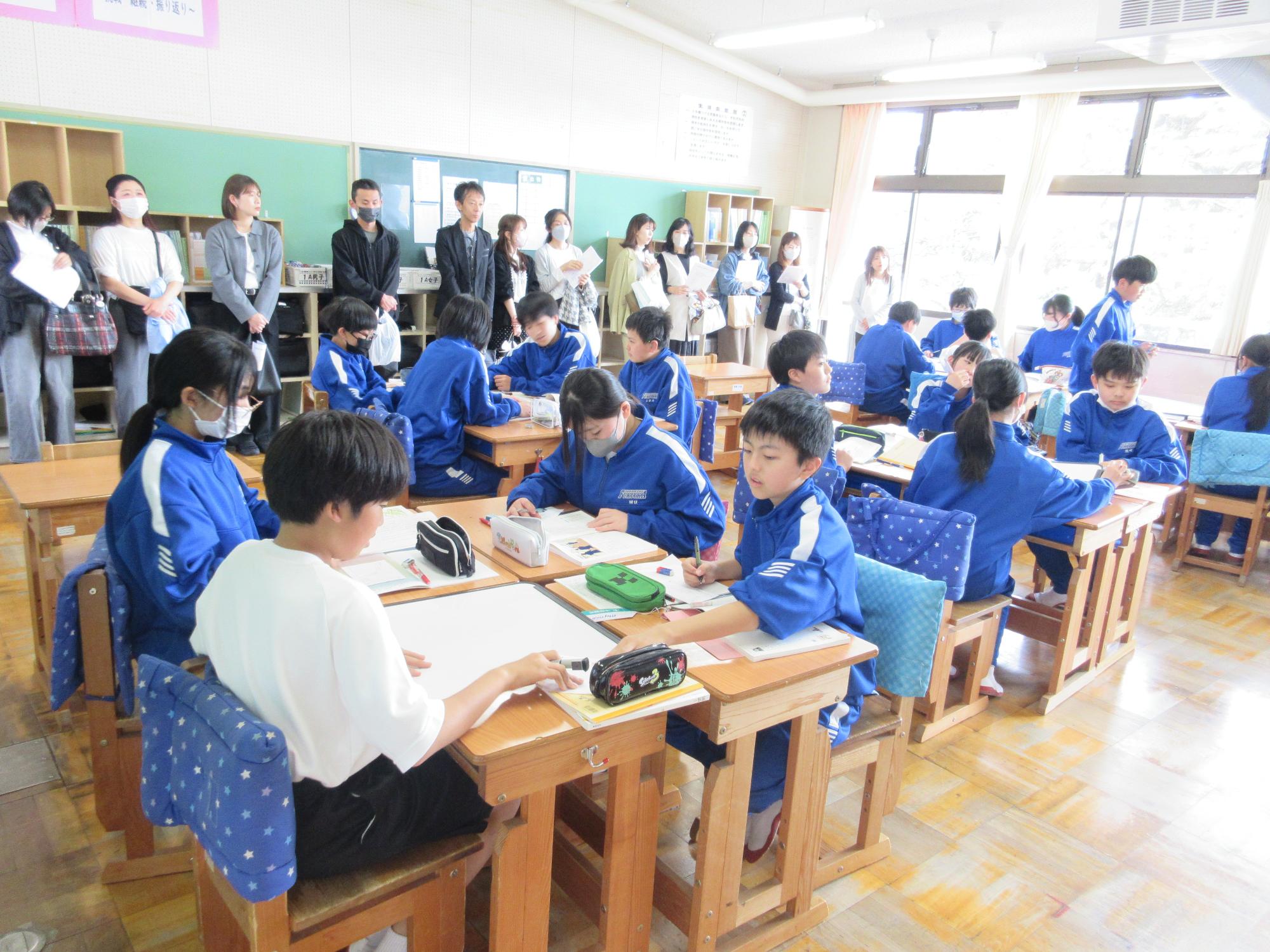 1年A組の様子