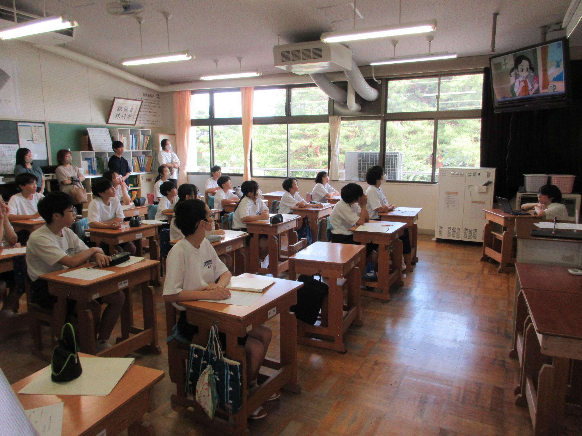 授業の様子1年