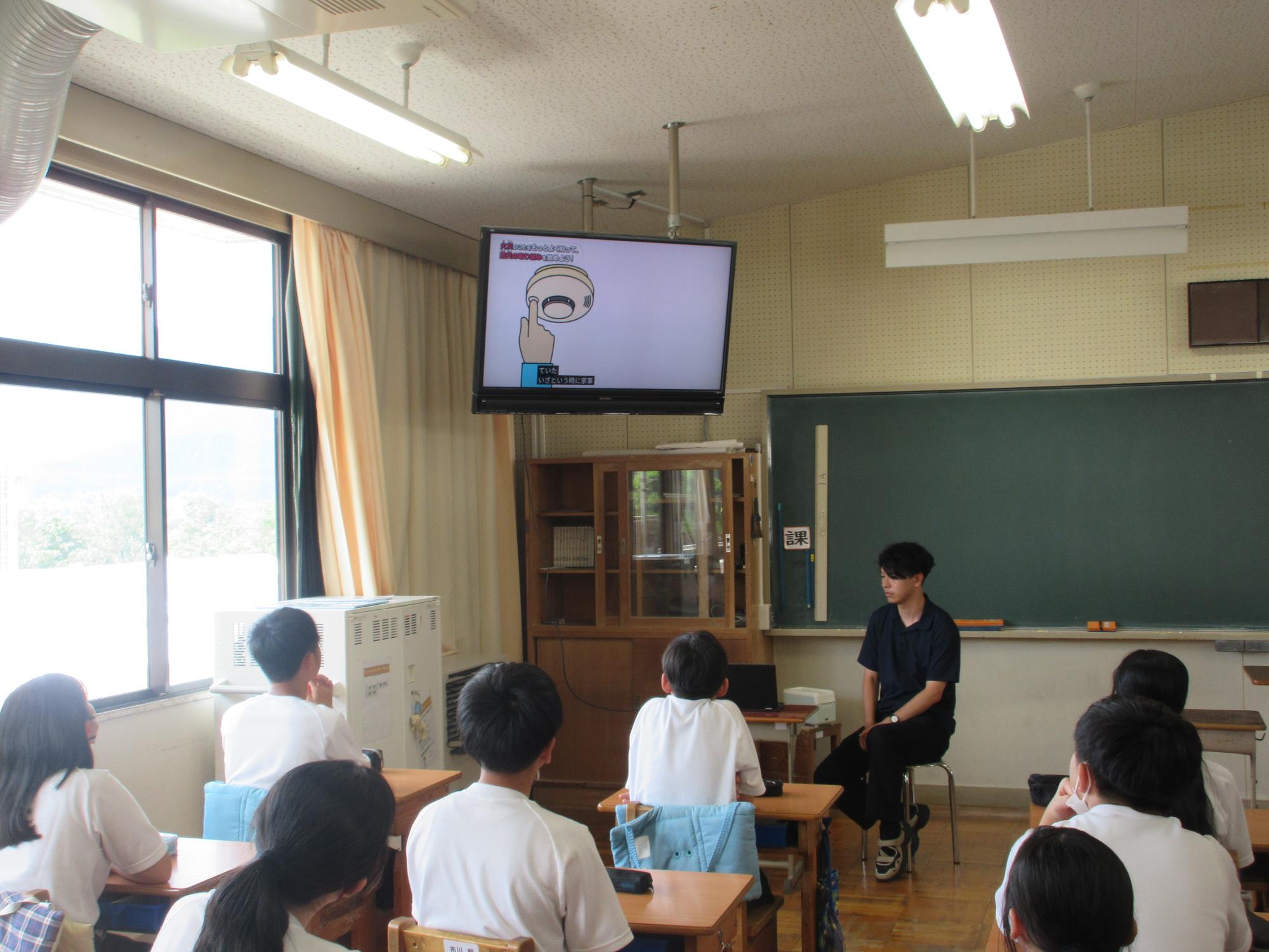 教室での学習の様子