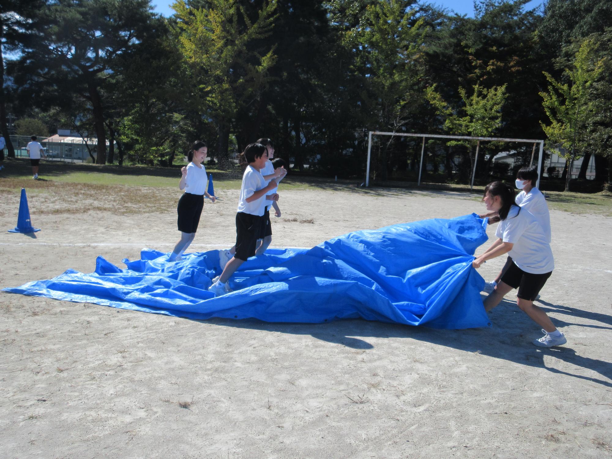 カーペット練習の様子