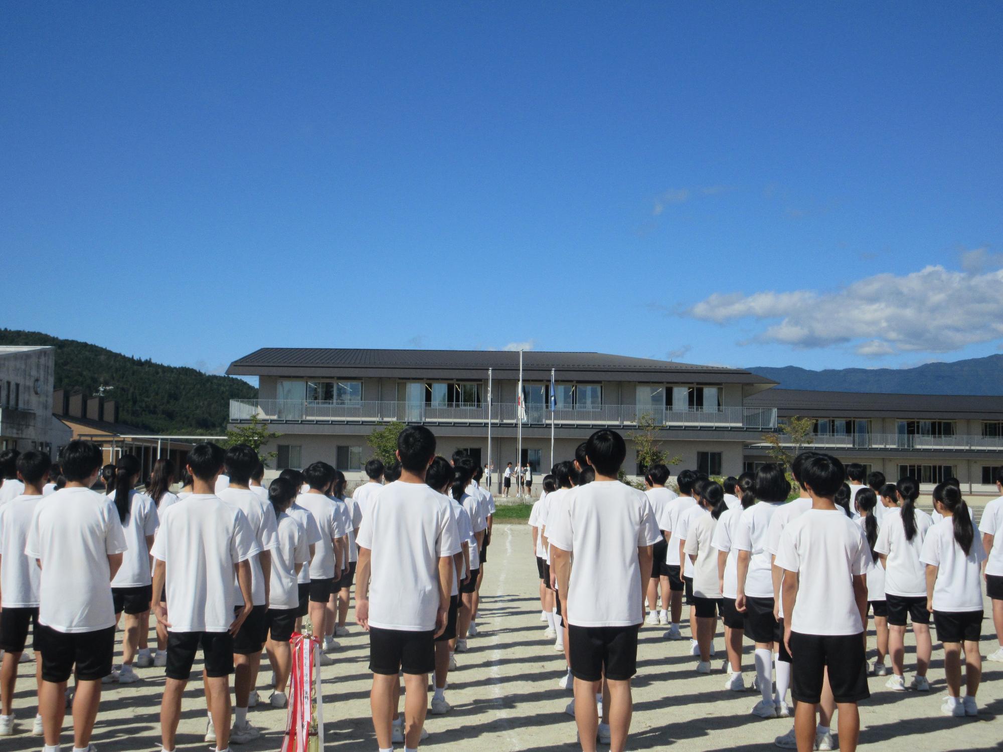 全校練習の様子