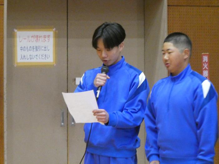 出発式を企画し進行する実行委員