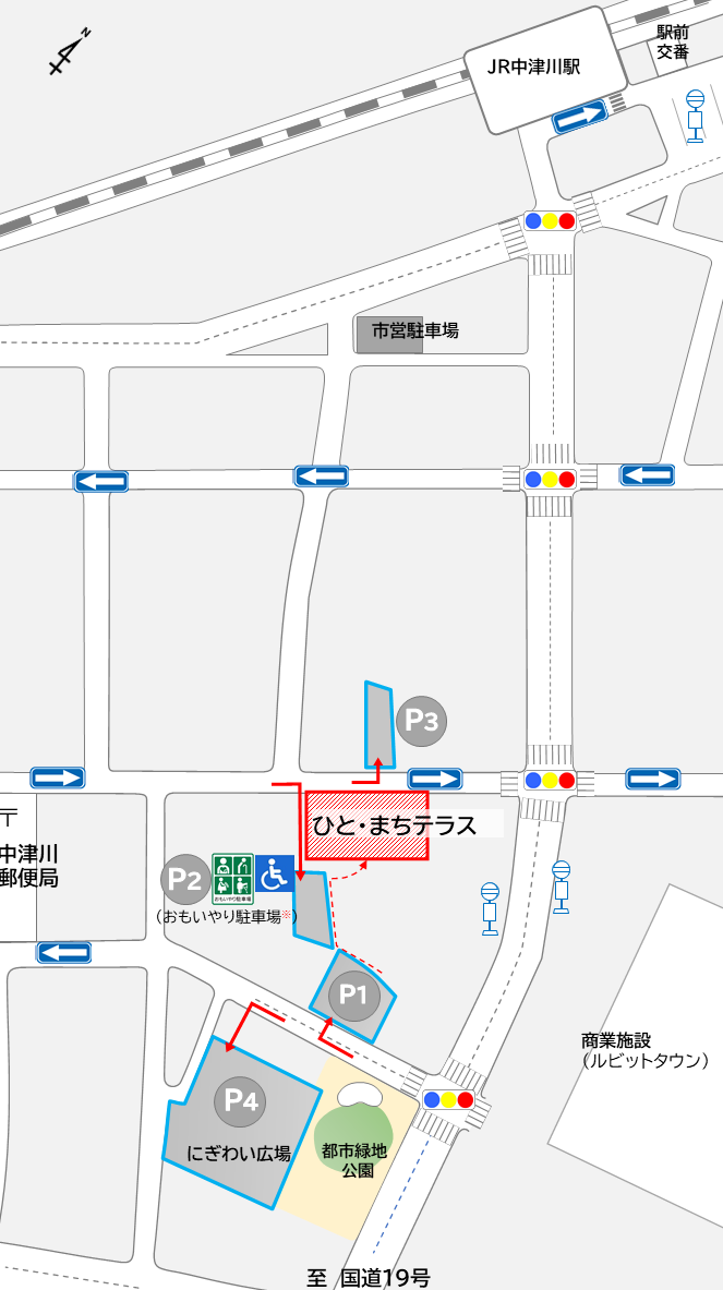 ひと・まちテラス周辺MAP