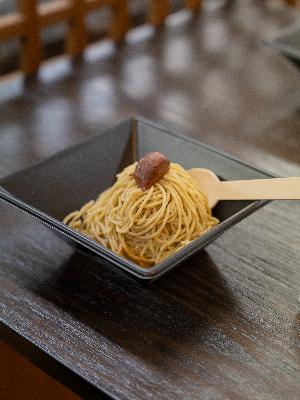 特典和栗モンブランソフトの画像
