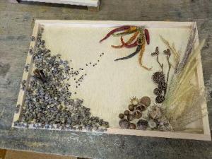 木育イベント山のたからものアートの作品イメージ画像