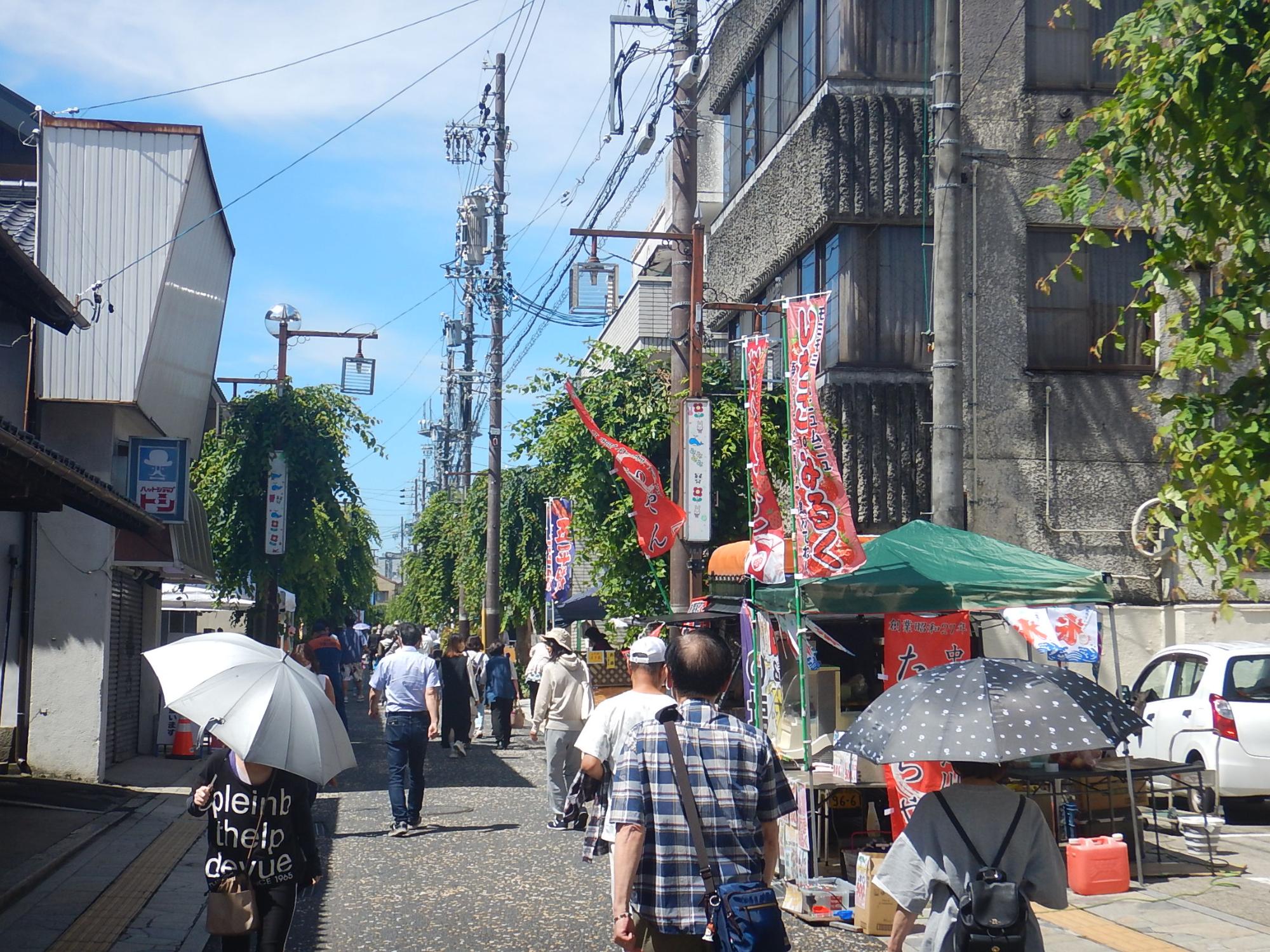 中山道中津川宿六斎市