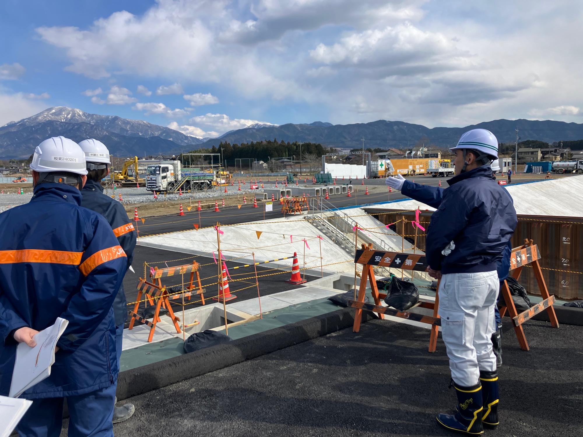 20240321ガイドウェイヤード工事現場視察