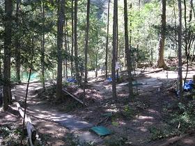 林間の二子山マレットゴルフ場のコース