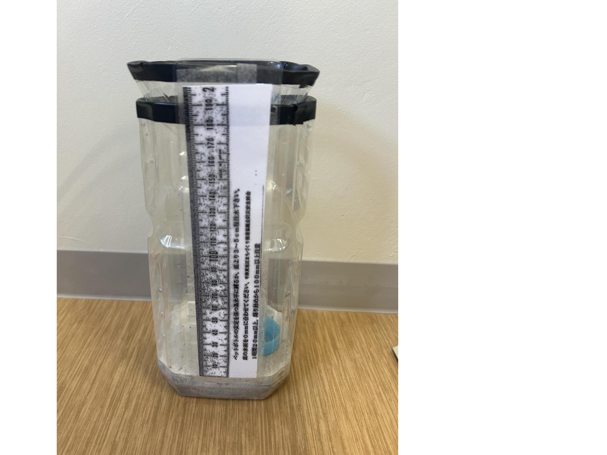 作成した雨量計の画像