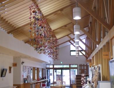 つるしかざりの展示の様子