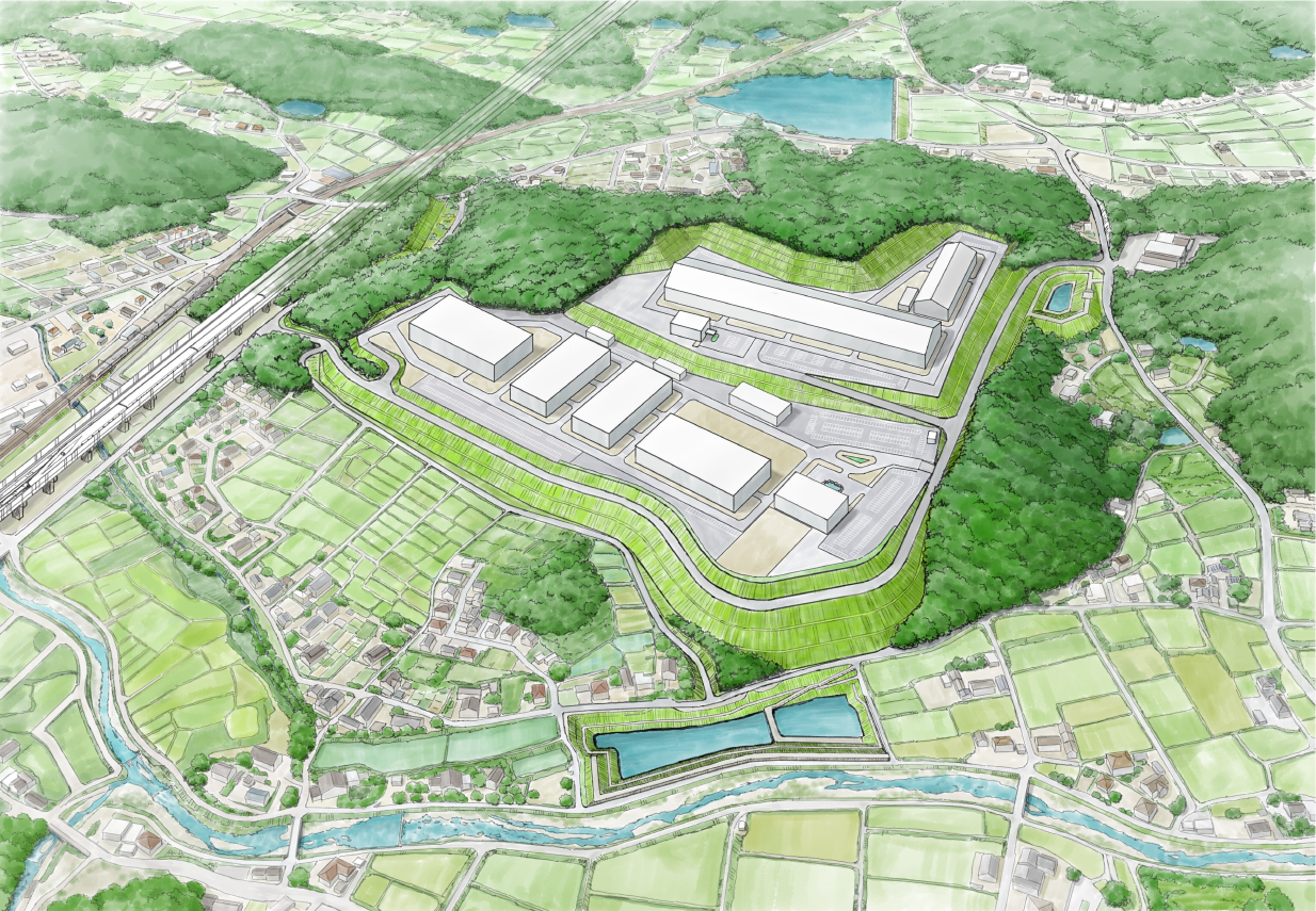 中津川西部テクノパークイメージ図