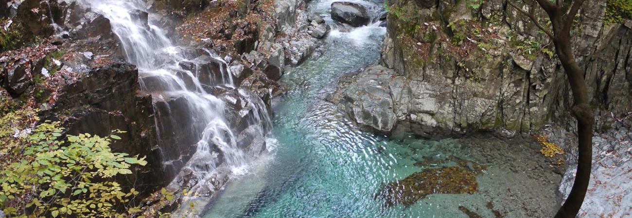 付知峡の滝の写真
