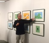 作品解説する村上さん