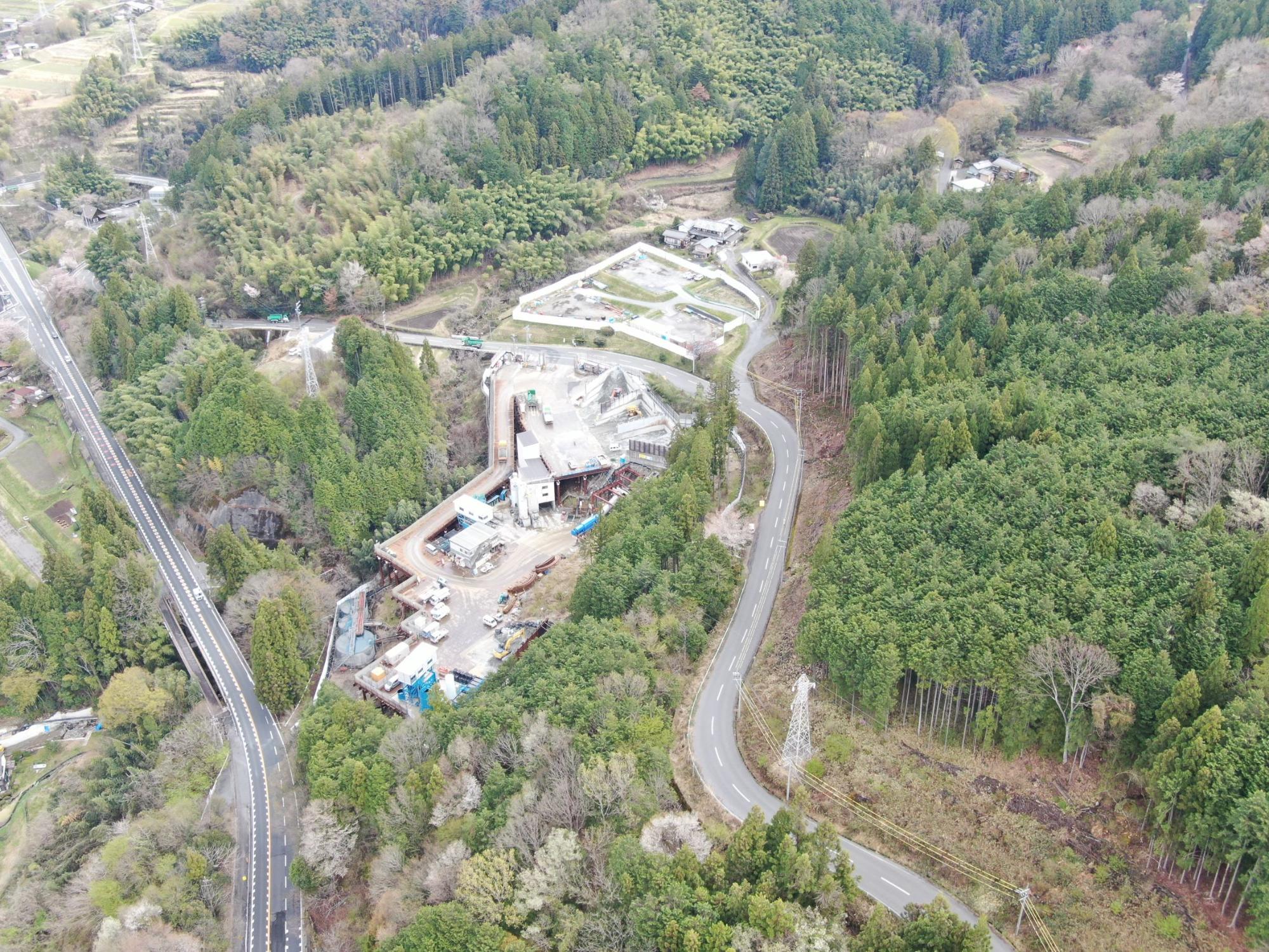 令和7年4月時点の山口非常口の工事状況