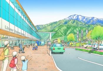 東口来訪者用交通広場イメージ