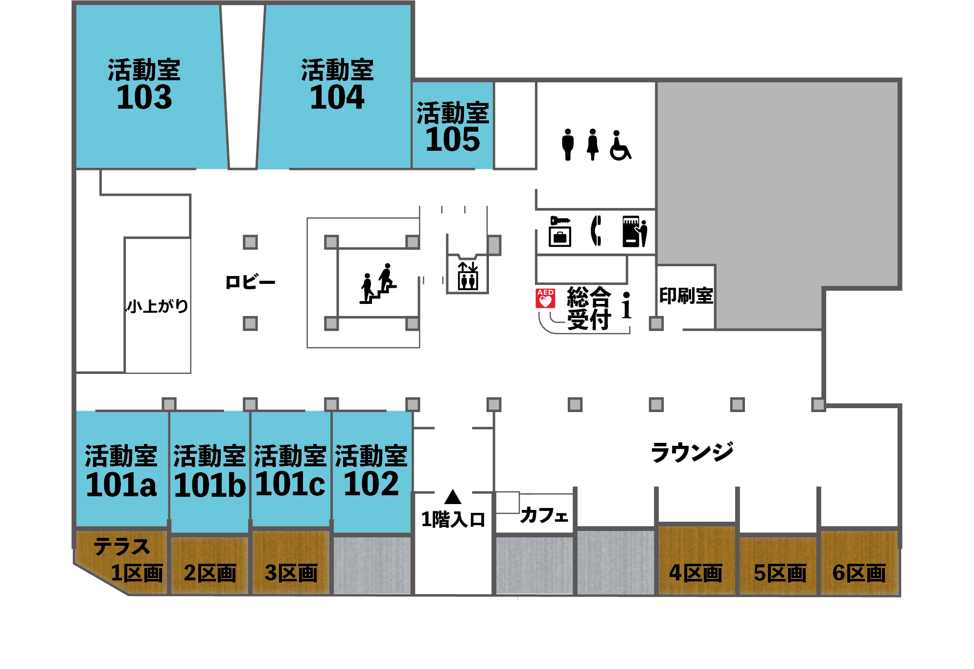 1階フロアマップ