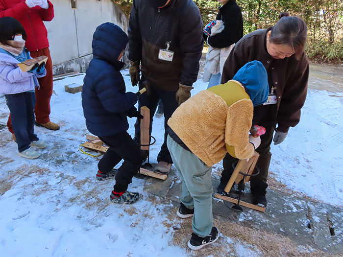 薪割り（こんもり山プロジェクト2025第4回）