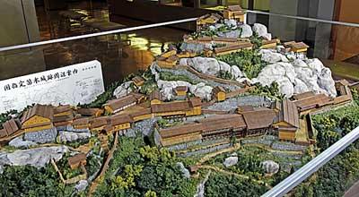 苗木城の模型
