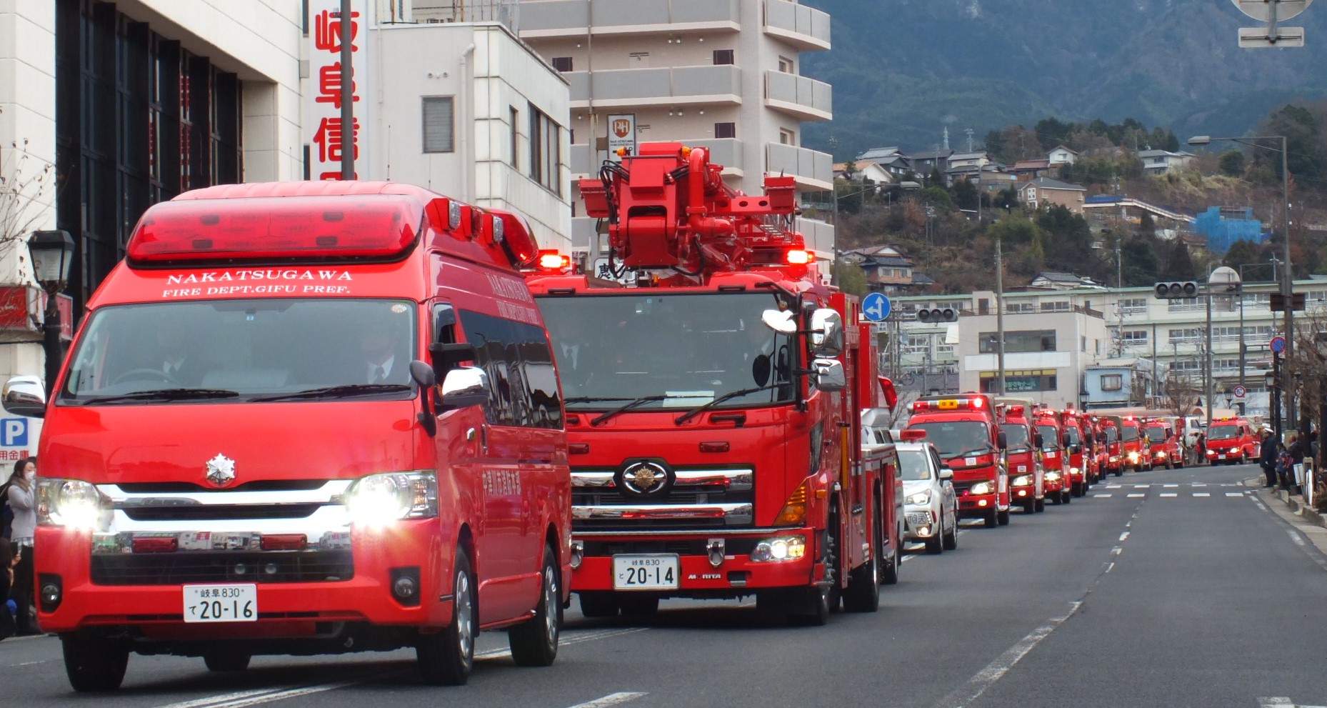 （イメージ）令和7年 中津川市消防出初式