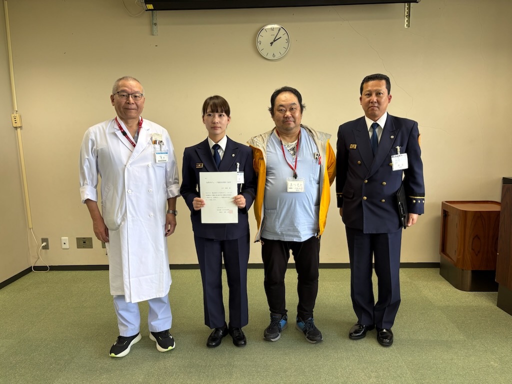 気管内チューブ修了証授与の画像