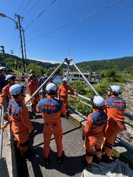 救助訓練の様子