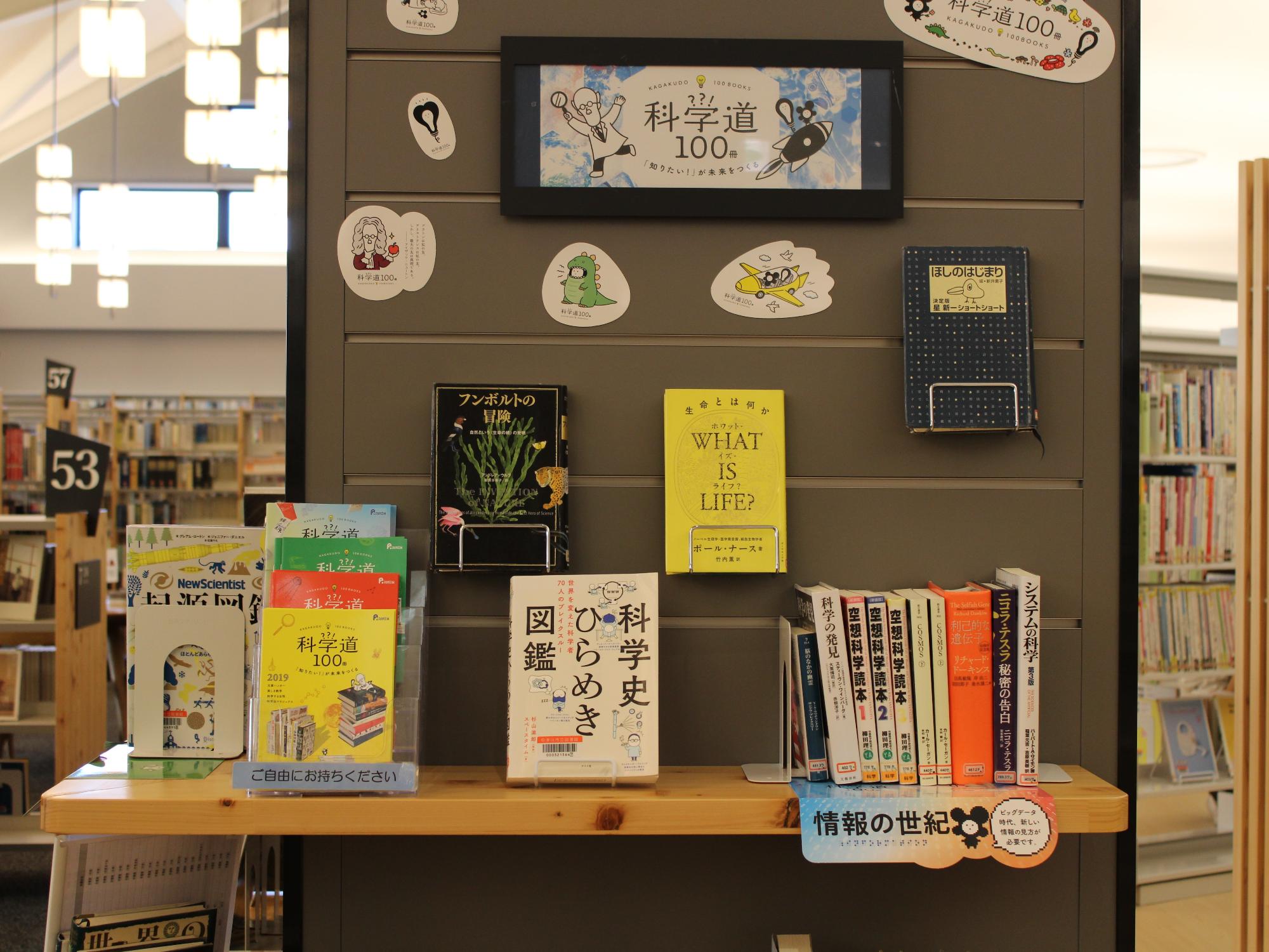 1月企画展示柱3科学道100