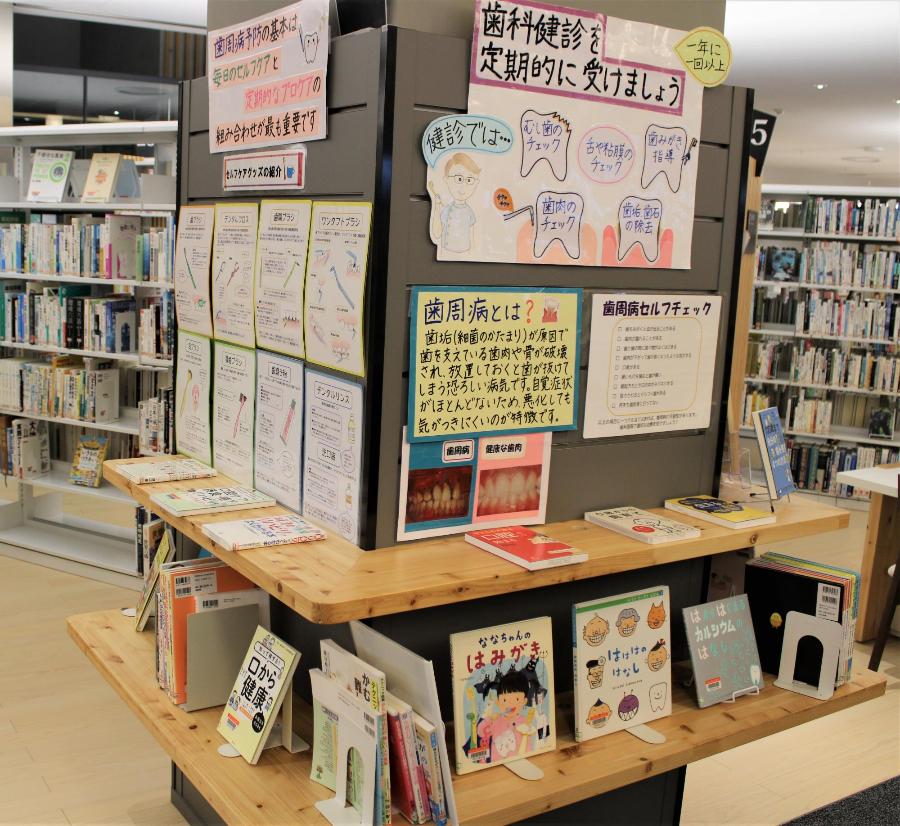 6月企画展示柱3歯に関する展示
